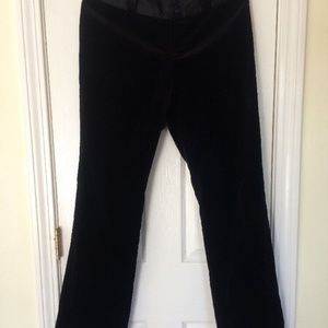 Banana Republic Women's Black Velour Stretch Dress Pants size 4 Martin Fit